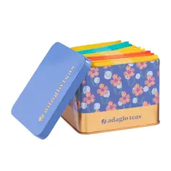 ADAGIO TEAS - Té Pack 5 Colores Flores Azul Jacinto Caffeine Free 15 Teabags