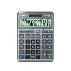 CASIO - Calculadora De Escritorio Dm-1400f Plateado