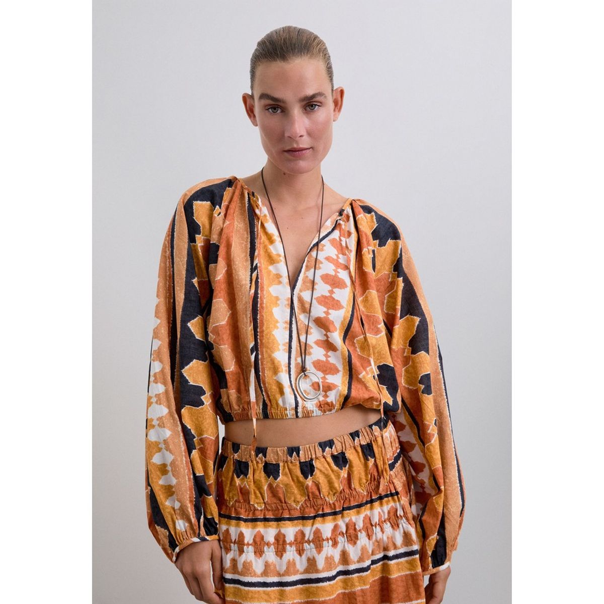 SCALPERS - Camisa Étnica Abullonada