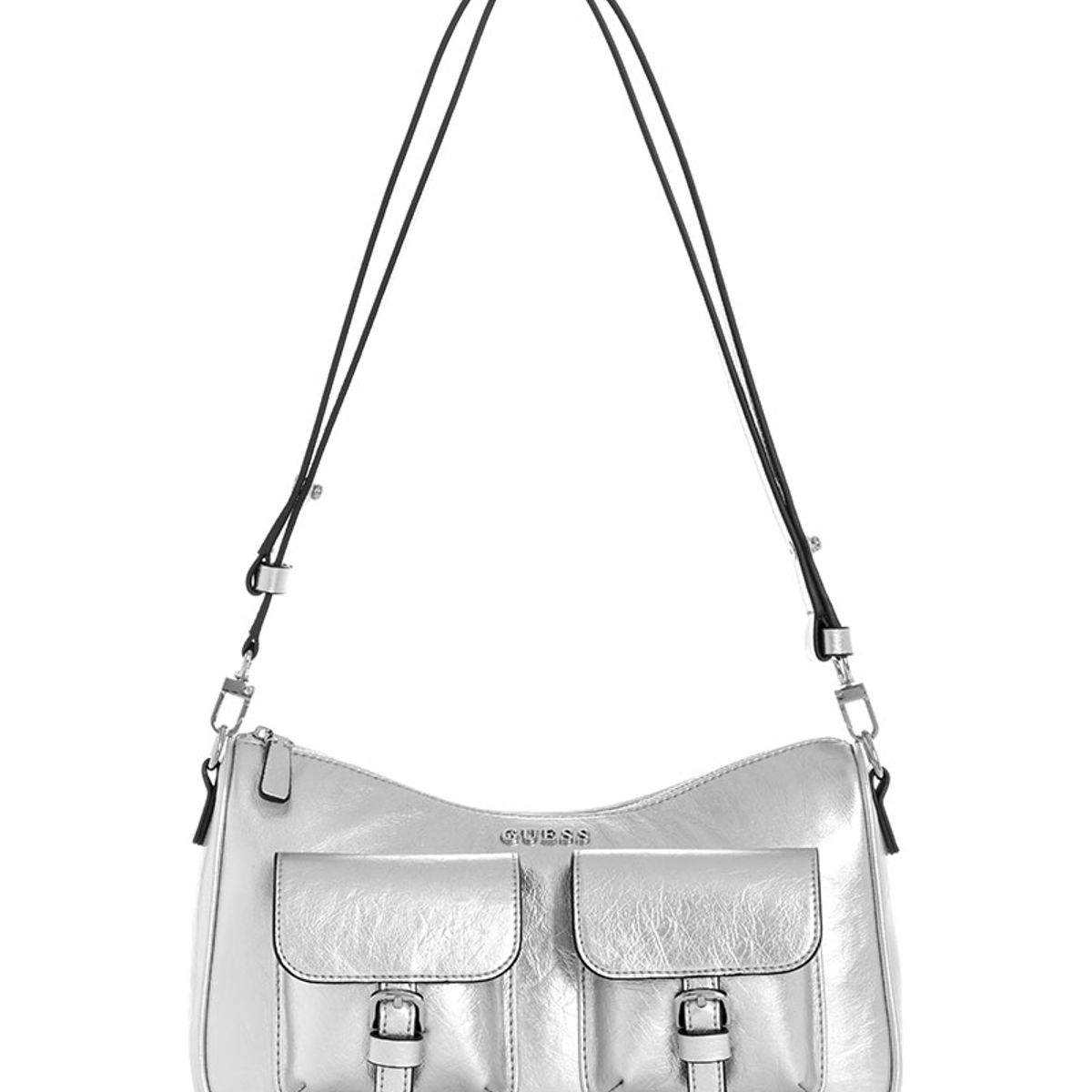 GUESS - Cartera Kassie Convertible Shldr Bag Plata