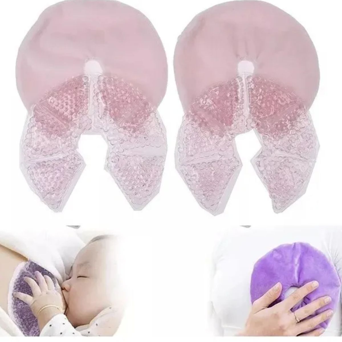 GENERICO - Almohadillas Térmicas De Gel Para Lactancia Frío Y Caliente