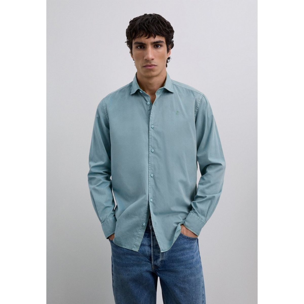 SCALPERS - Camisa Regular Fit Bordada