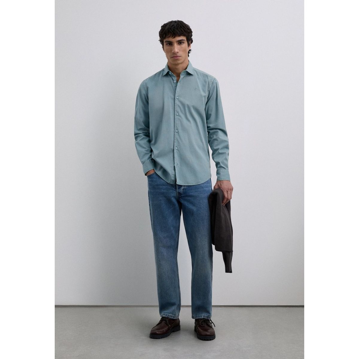 SCALPERS - Camisa Regular Fit Bordada