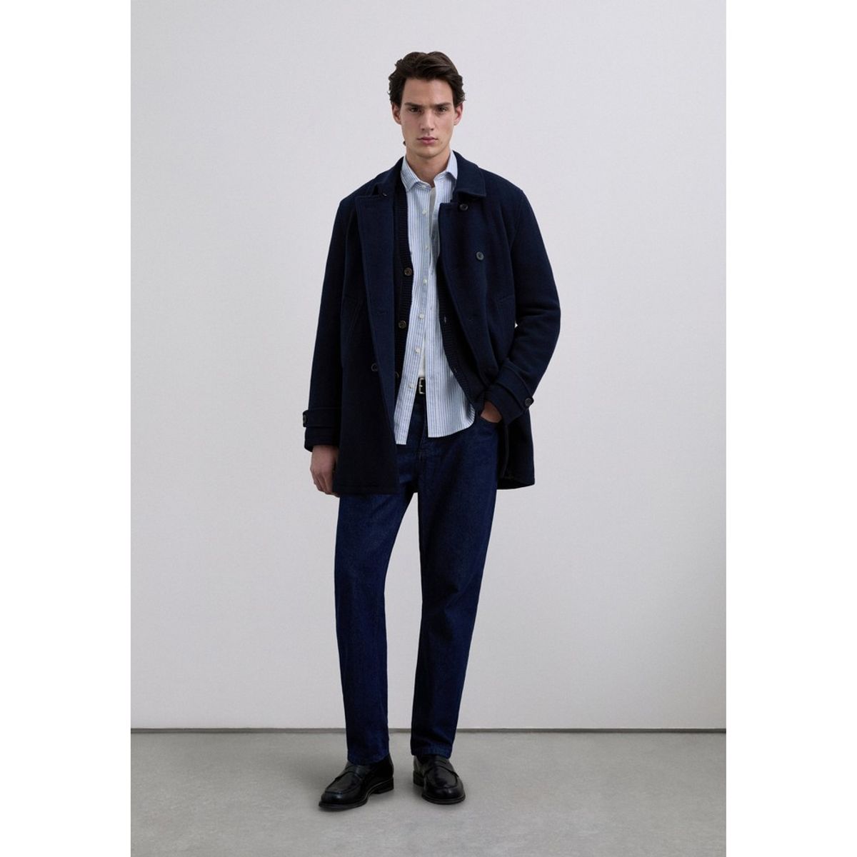 SCALPERS - Camisa Oxford Rayas Calavera