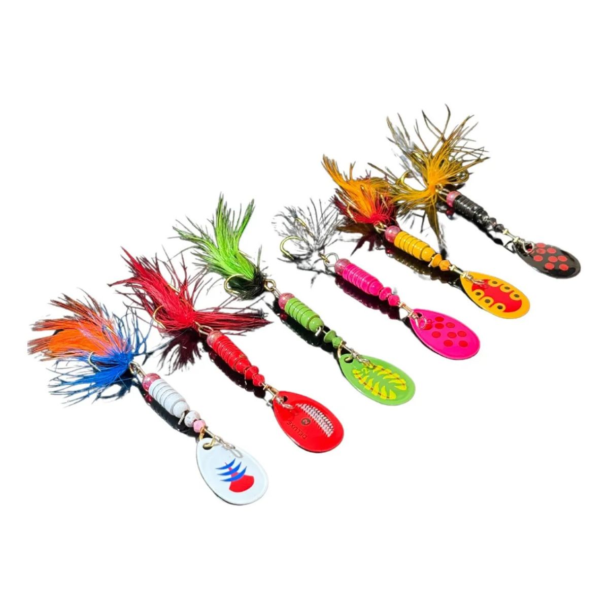 GENERICO - Set 6 Spinners Para Pescar Truchas Efectivos