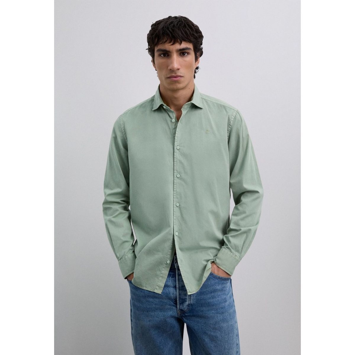 SCALPERS - Camisa Regular Fit Bordada
