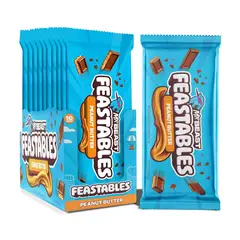 FEASTABLES - Barrita Chocolate Mr. Beast Mantequilla Maní 10 x 60 g