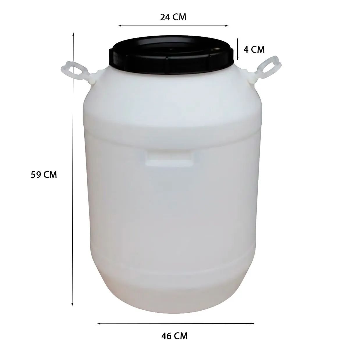 GENERICO - Bidon agua 50 litros para agua sin llave boca ancha CERRAM