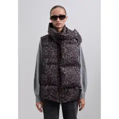 SCALPERS - Chaleco Animal Print Desmontable