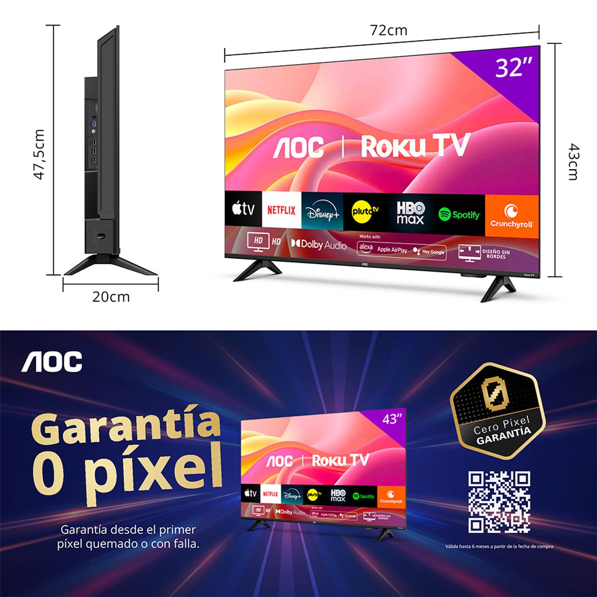 AOC - Smart TV 32 AOC Led HD 32S5155
