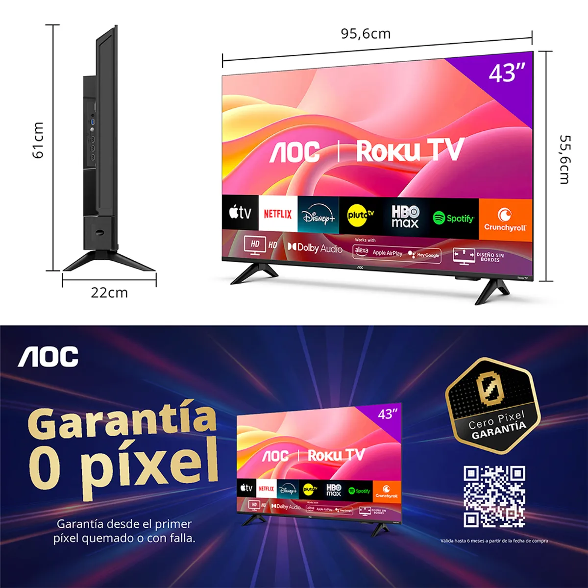 AOC - Smart TV 43 AOC Led FHD 43S5155