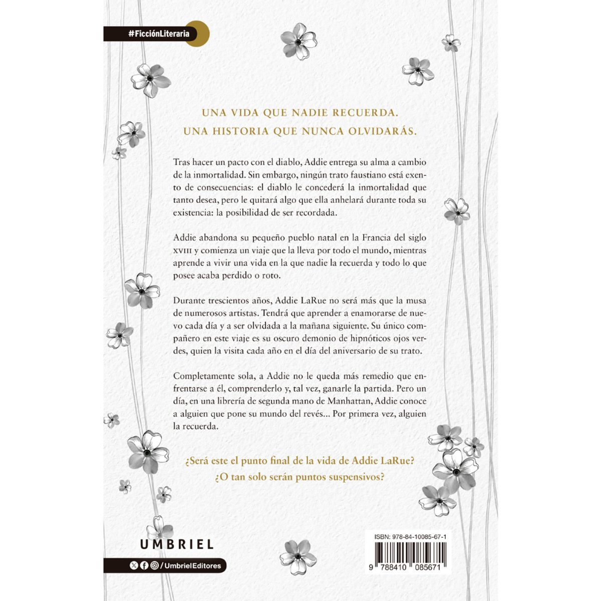 EDICIONES URANO - Libro Vida Invisible De Addie Larue, La. Edición Coleccionista