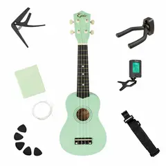 EPIC - Ukelele Soprano Verde 21 Kit Completo