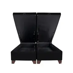 GENERICO - Bases De Camas 2 Plaza Baul 190x150cm NEGRO