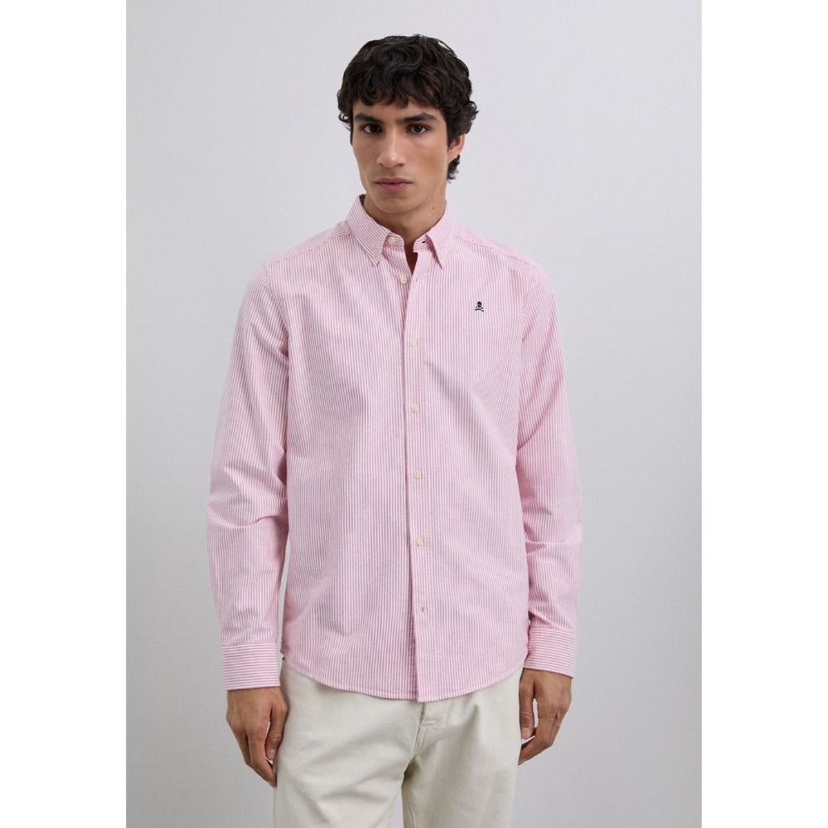 SCALPERS - Camisa Oxford Rayas