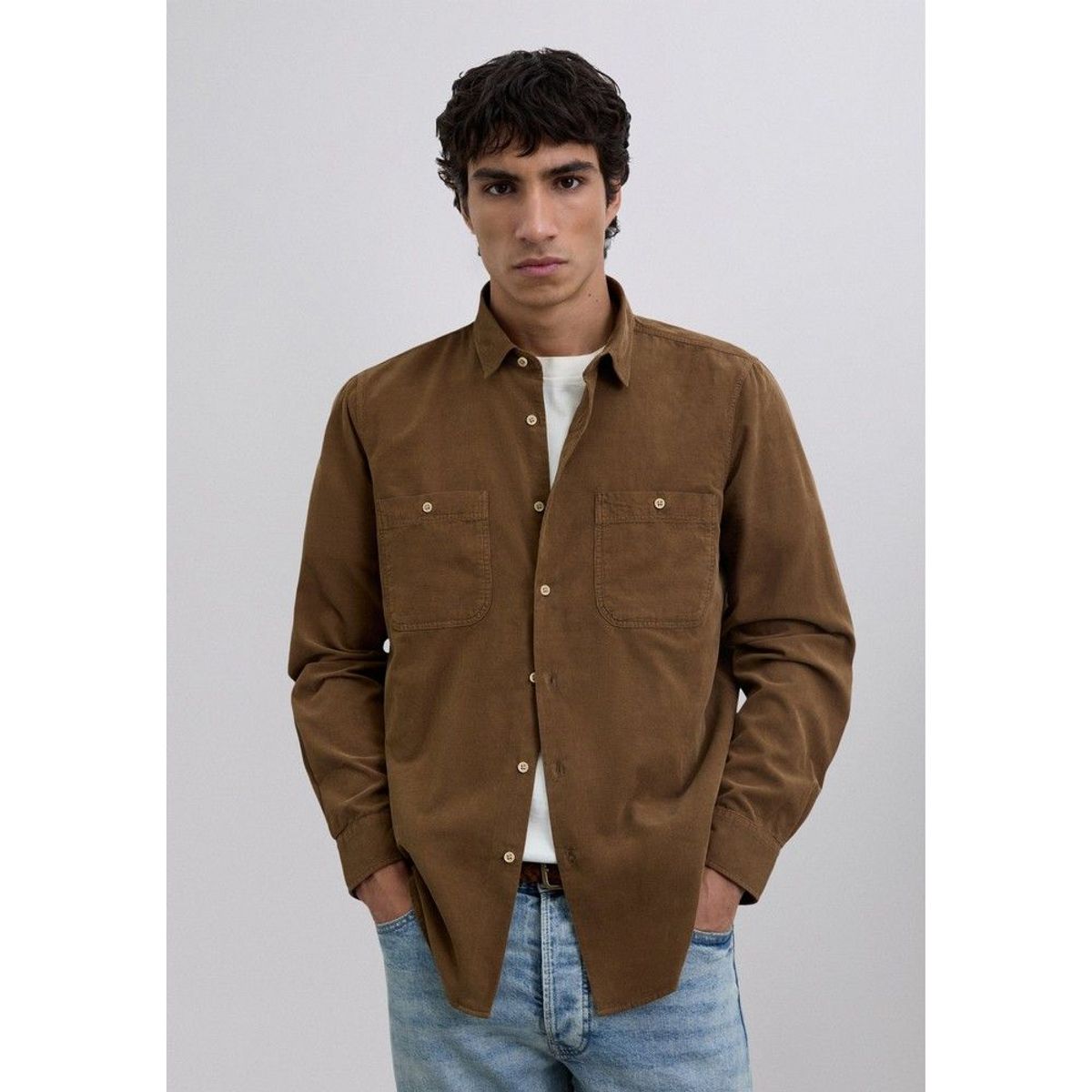 SCALPERS - Camisa Pana Regular Fit