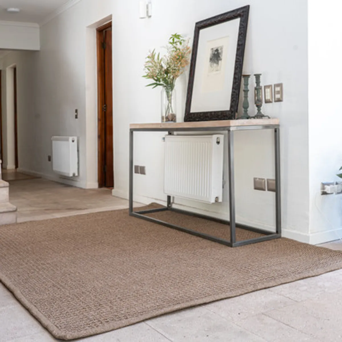 Alfombra Gante Entrada Polipropileno Lavable Café 200x300, marca TRIBUS DEL MUNDO - Foto Principal