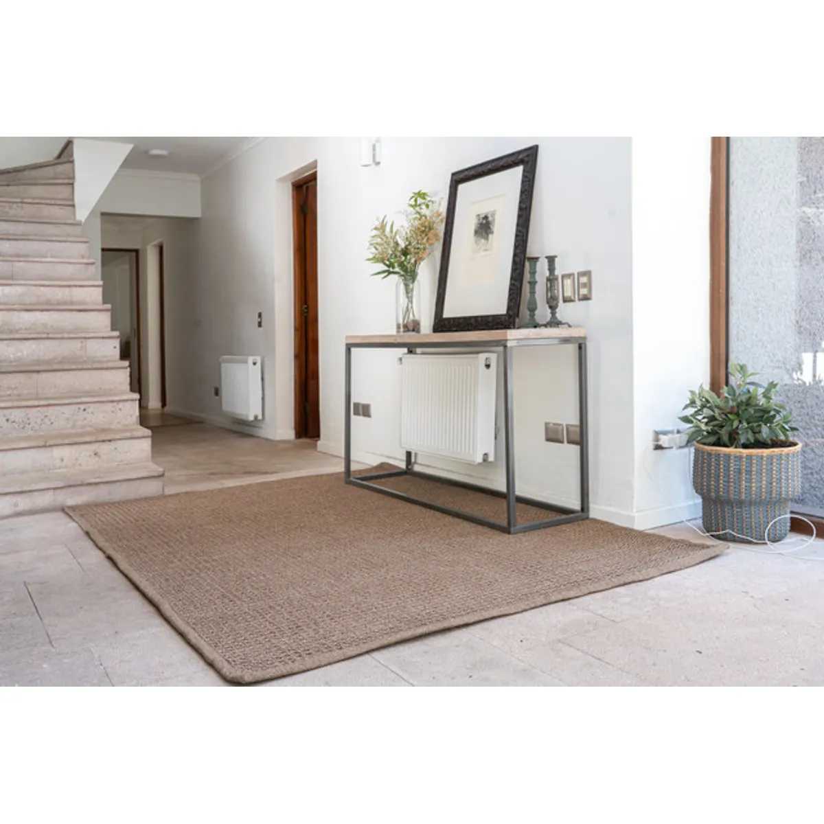 Alfombra Gante Entrada Polipropileno Lavable Café 200x300, marca TRIBUS DEL MUNDO - Foto Principal