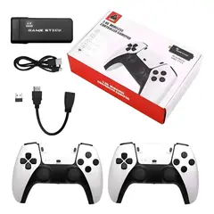 GENERICO - Game Stick 4K con 2 Controles Inalámbricos Pendrive de Juegos