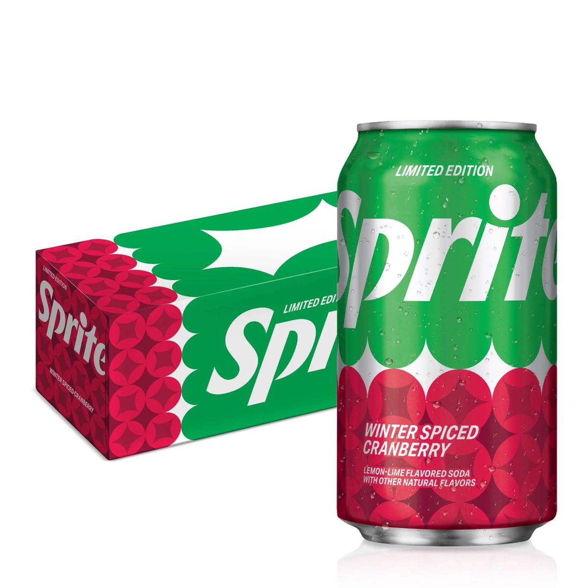 CANADA DRY - Bebidas Winter Spiced Cranberry Lata Sprite 12 x 355 ml