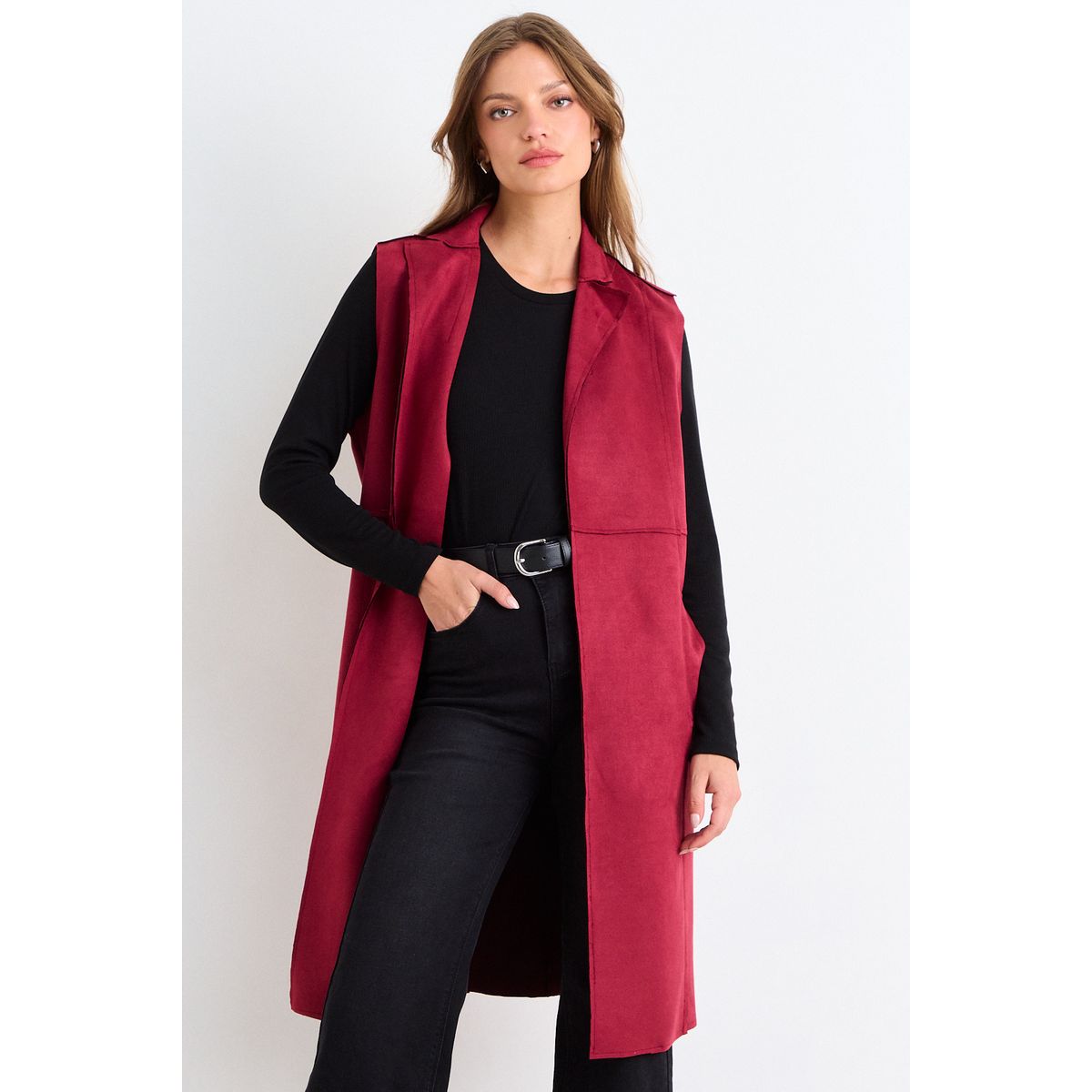 ASH - Tapado Liso Mujer Burdeos Ash