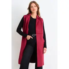 ASH - Tapado Liso Mujer Burdeos