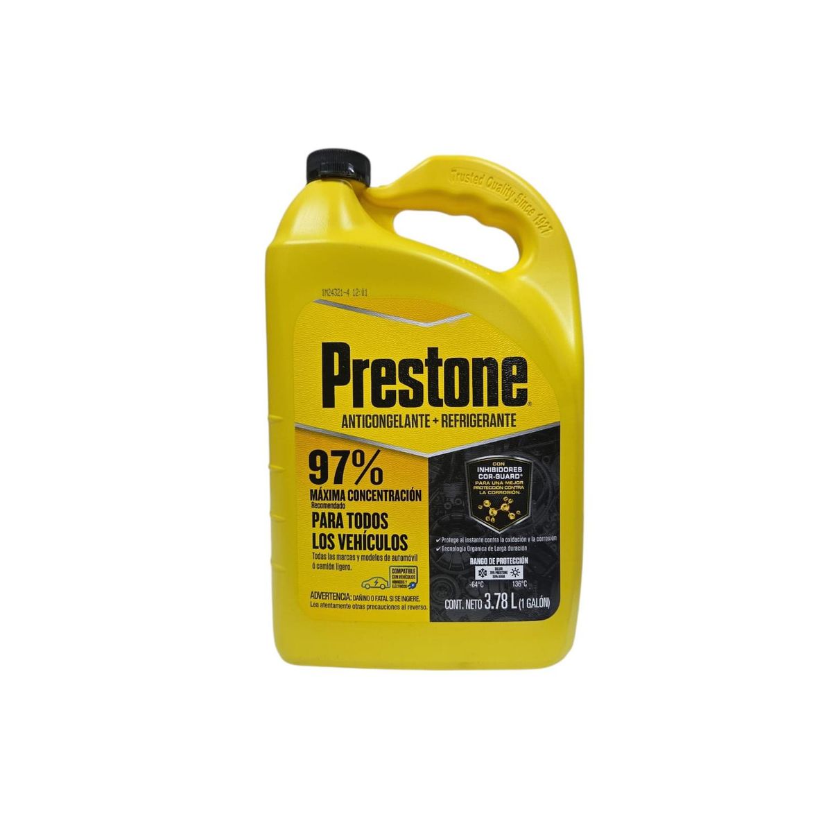 Refrigerante Y Anticongelante Prestone 97% 3.8L, marca PRESTONE - Foto Principal