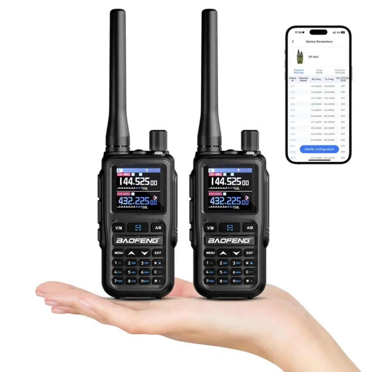 BAOFENG - Radios Walkie Talkie Baofeng Mini 5r Dual Band Uhf Vhf  5W programacion inalambrica