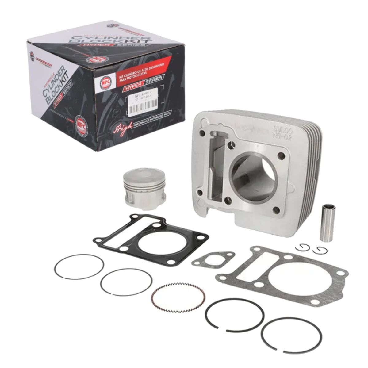 GENERICO - Cilindro Completo YBR125  XTZ150 STD 54mm Hyper Series NPC
