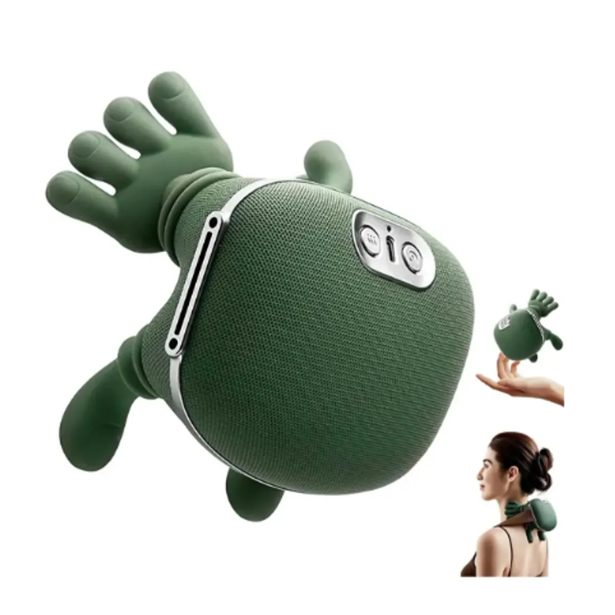 MOVI - Masajeador Eléctrico de Cuello y Espalda con Manos Simuladas  Masaje Shiatsu Relajante