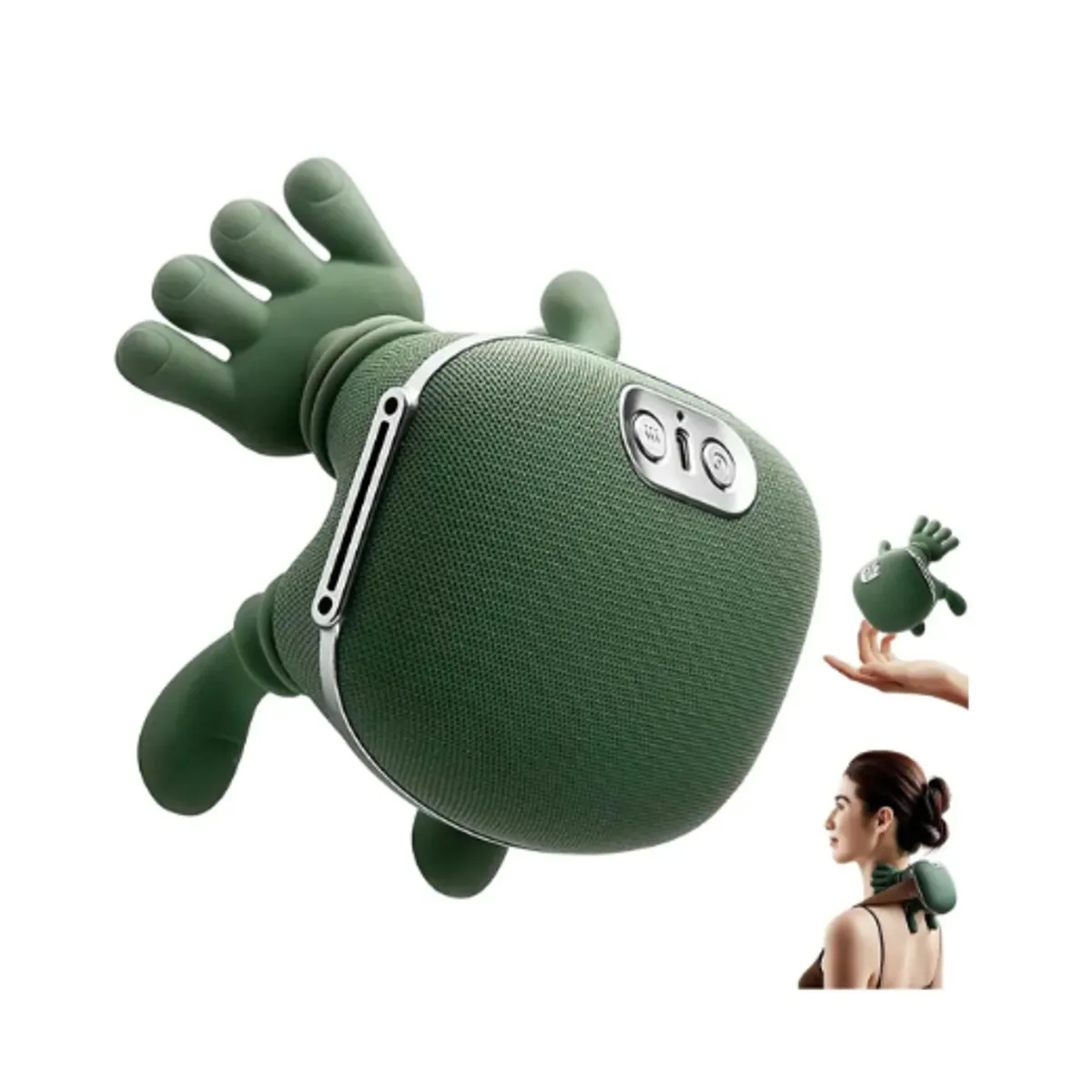 MOVI - Masajeador Eléctrico de Cuello y Espalda con Manos Simuladas  Masaje Shiatsu Relajante