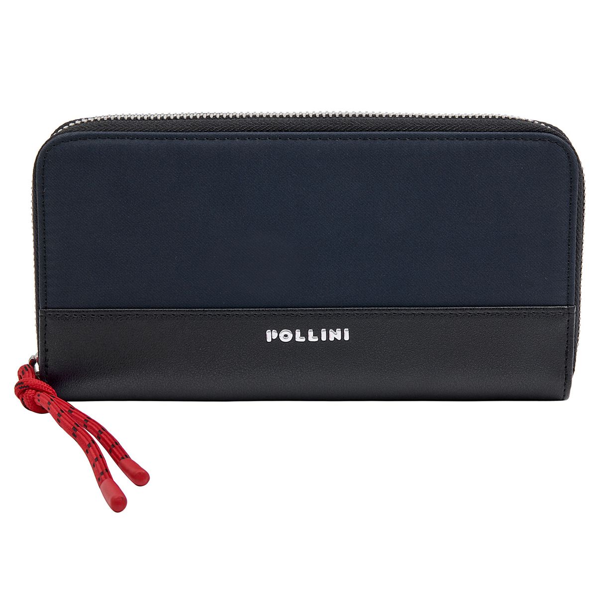POLLINI - Billetera Mujer estructurada XL Azul Pollini