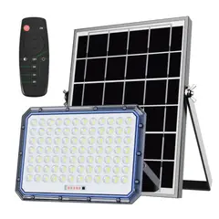 BAZUCA - Foco Reflector Solar LED 2000W Exterior + Panel Solar + Control Remoto IP67