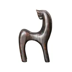BROOKMAN - ADORNO CABALLO DADI POLIRESINA CAFÉ 19 x 7 x 30 CM