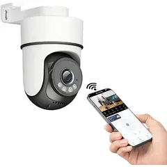CENGAGE - Qp K1 Cámara De Seguridad Wi-fi Smart Para Exterior Vision Nocturna Full Hd 2mp
