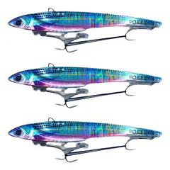 FISHER - Pack 3 Señuelo Caballito Vib 42g Corvina Lenguado