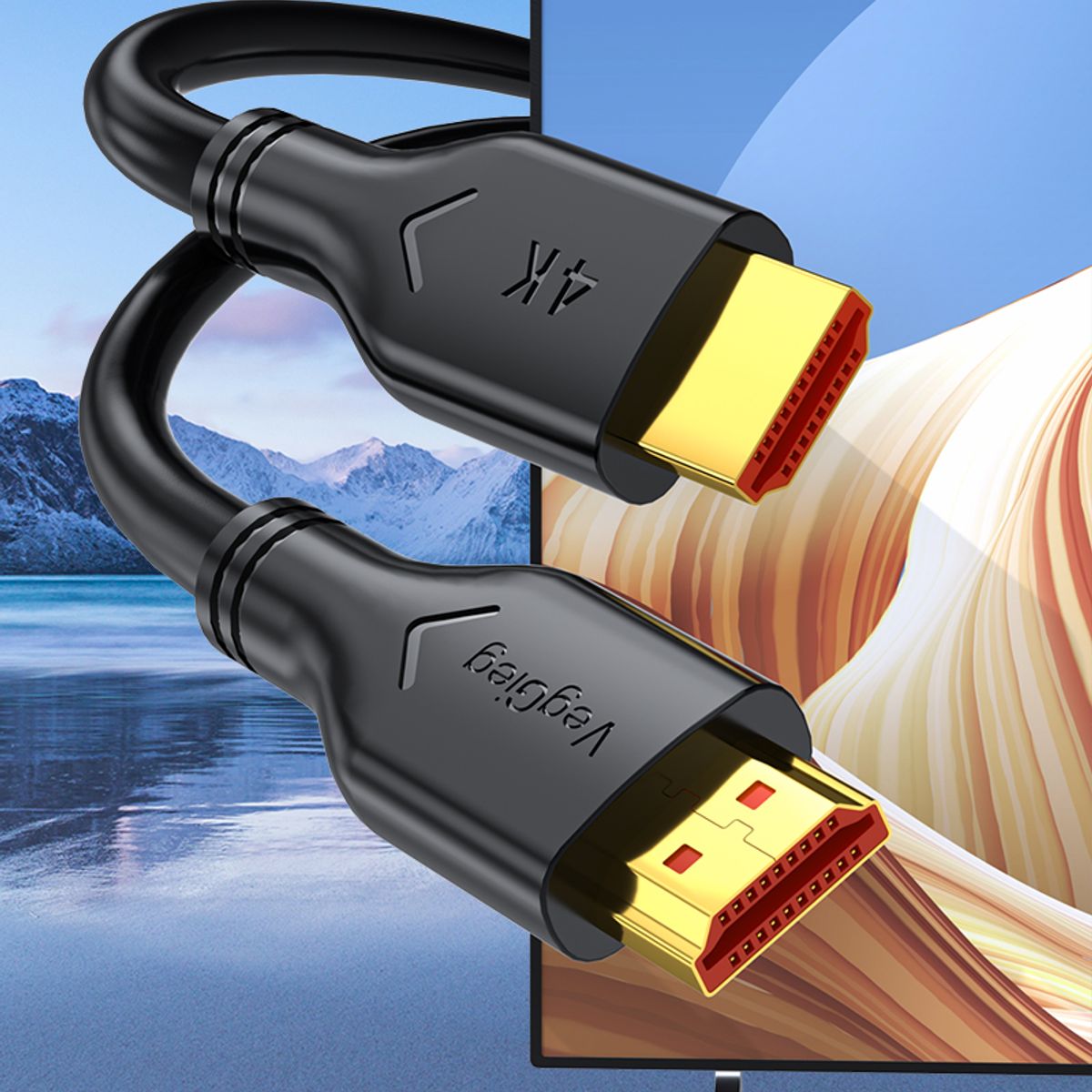 GENERICO - Cable Hdmi 4k Veggieg Uhd  15 Metros De Alta Velocidad Hdtv 18gbps Hdr Arc 3d Dolby Master Audio
