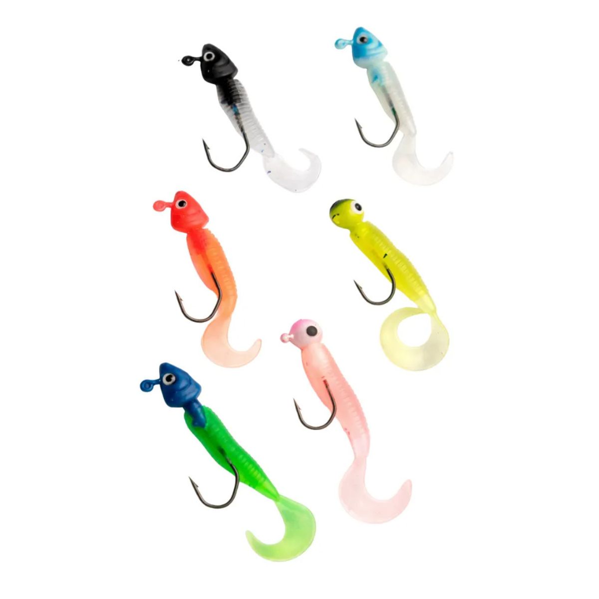 GENERICO - Set De Señuelo Vinilos Silicona Para Pesca Distintos Colores