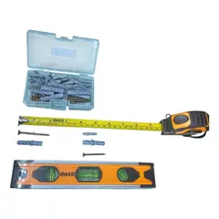 INGCO - Kit Set 168 Herram Y Accesorios Manuales HKTHP21681 Naranja