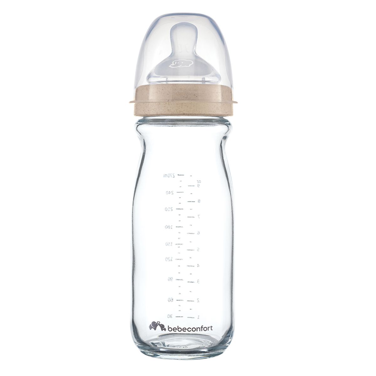 BEBE CONFORT - Mamadera Physio Aircare Vidrio 270ml Bebé Confort