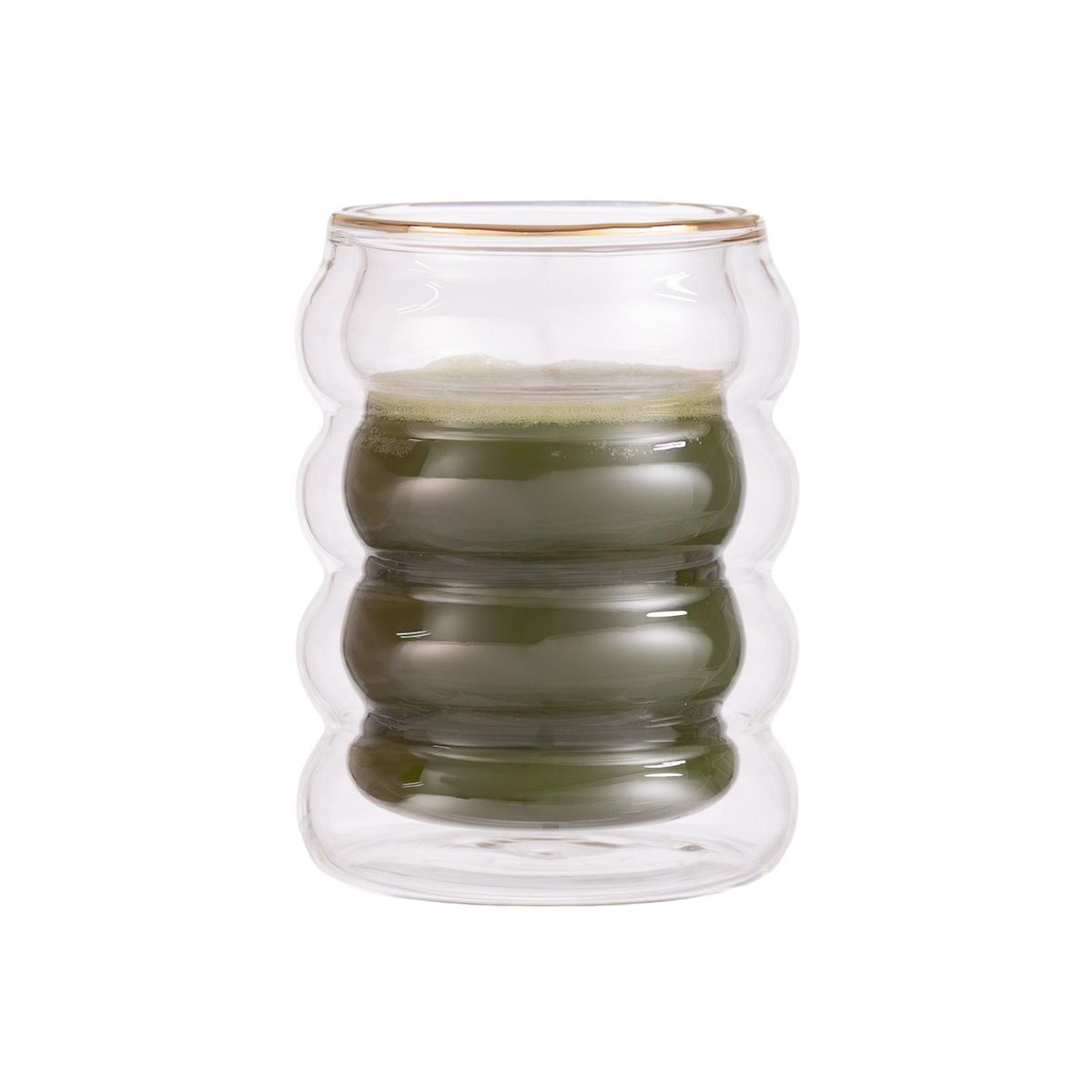 ADAGIO TEAS - Vaso Doble Vidrio Matcha Shape 400 ml