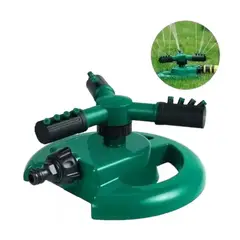 GENERICO - Aspersor Riego Rociador De Agua Gira 360° 3 Brazos Jardín