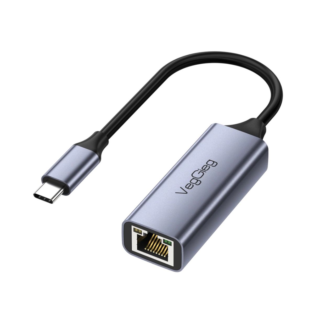 GENERICO - Adaptador Veggieg Ethernet Usb TIPO C 3.0 A Rj45 Lan Ethernet 10/100/1000 Mbps Nintendo Pc Notebook