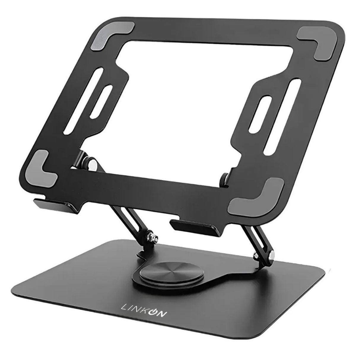GENERICO - Soporte Base Aluminio Para Notebook Macbook Giro 360 Linkon