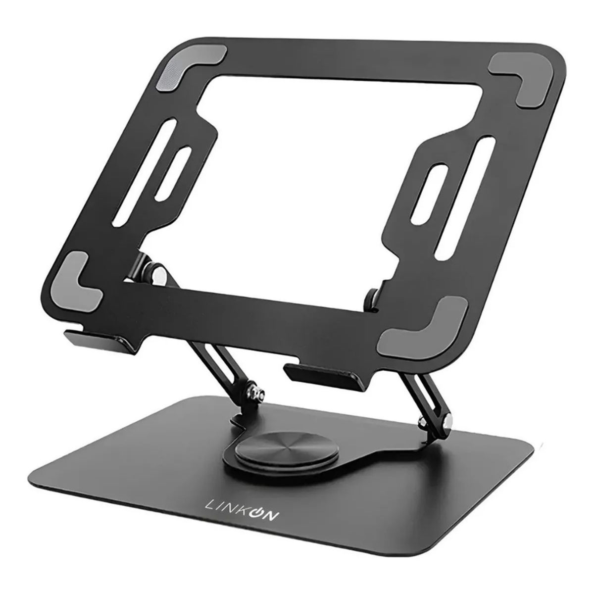 GENERICO - Soporte Base Aluminio Para Notebook Macbook Giro 360 Linkon