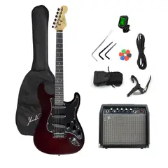 IBRAH - Guitarra Electrica Stratocaster + Amplif + Accesorios