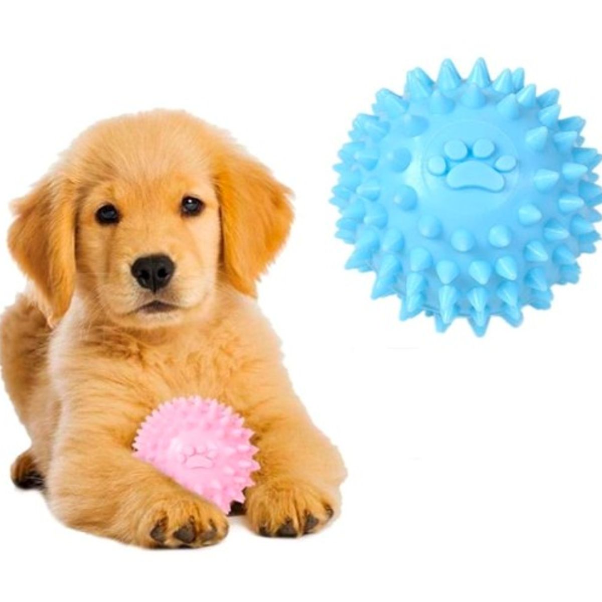 MASCO TODO - Pelota Juguete Antiestrés para Mascotas Perros Interactiva 6cm