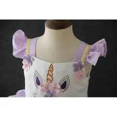 ALMA & DECO - Vestido Niña Princesa Sueño de Unicornio Purpura