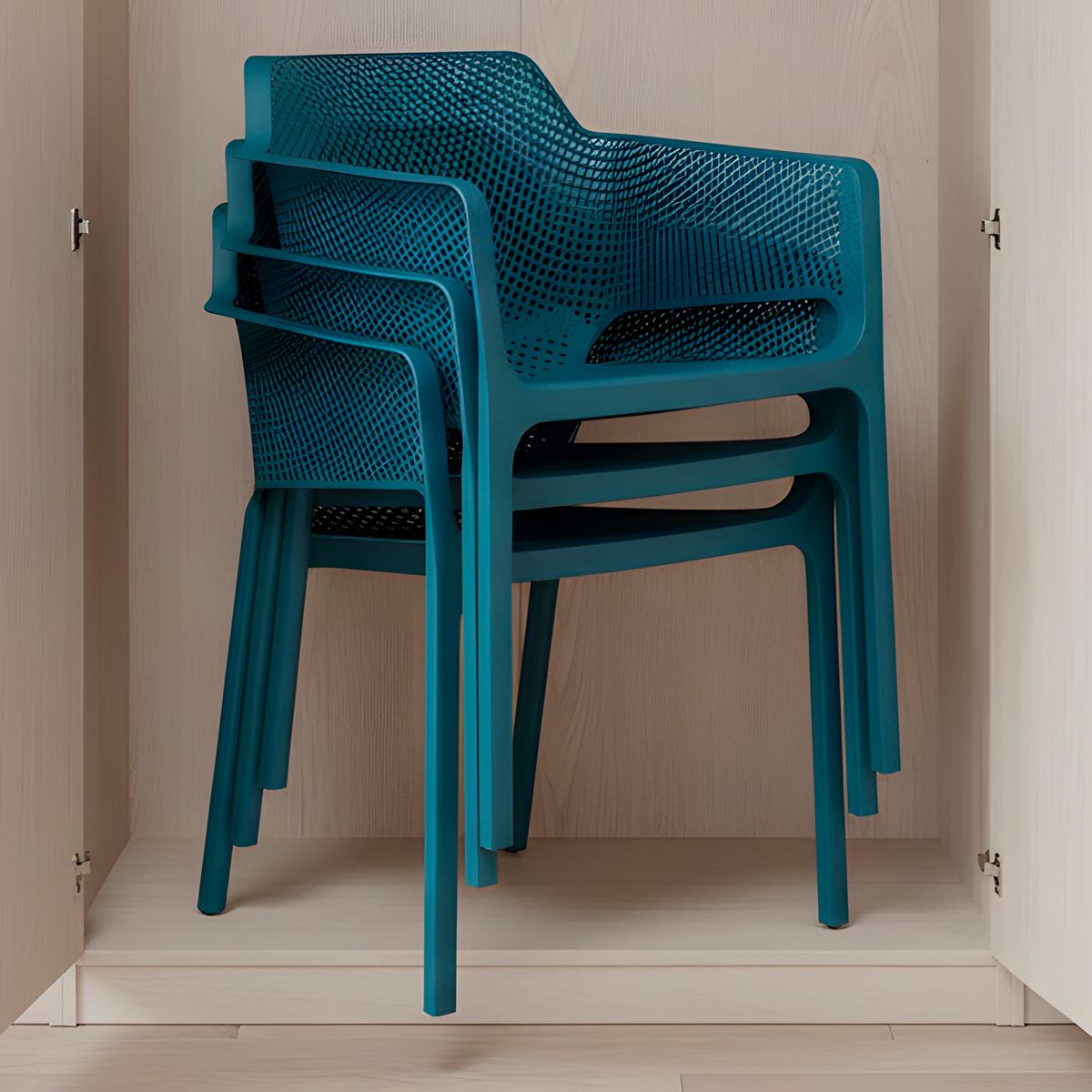 GENERICO - Silla Plastica Terraza Comedor Resistente 80x60x59 Cm 2u