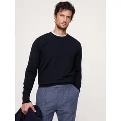 BANANA REPUBLIC - Sweater Hombre Merino Crew Azul